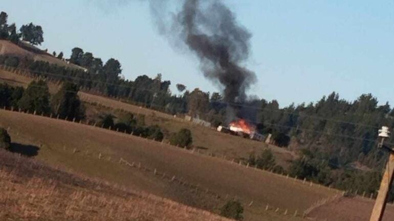 San Pablo: Incendio afectó a una vivienda en el sector de Chanco - TV ...